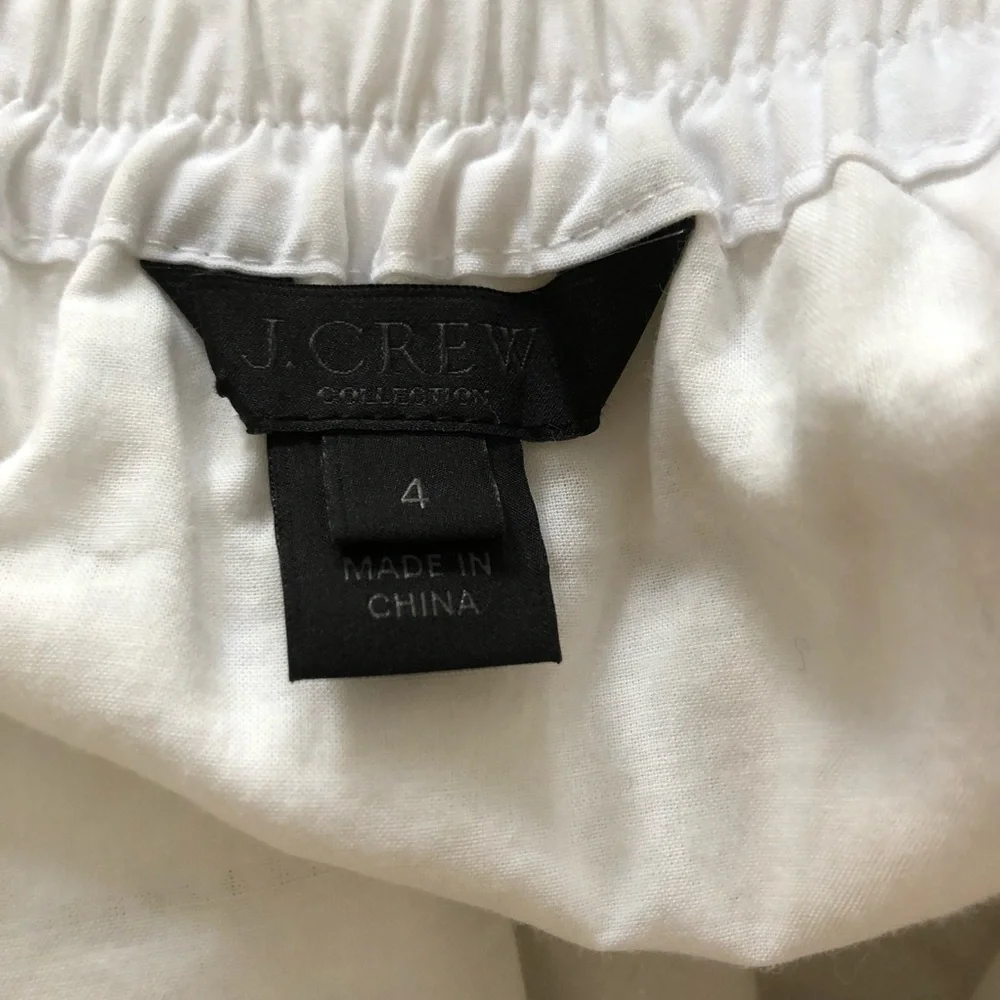 J. Crew Laser-Cut Poplin Midi Skirt - Picture 6 of 9